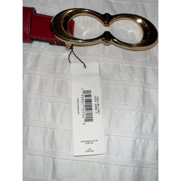 Sale!! Coach Red and Gold Double C Belt – Size S – NWT - Picture 3 of 8